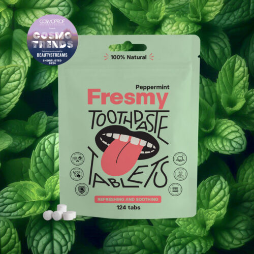 eppermint toothpaste tablets in paper bag, 124pc | SUBSCRIPTION / Piparmündi hambapasta tabletid paberpakendis, 124 tk | PÜSITELLIMUS