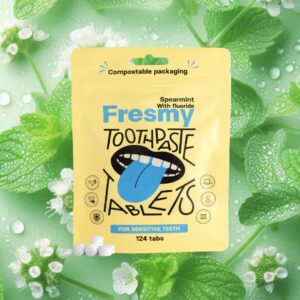 Spearmint (with Fluoride) toothpaste tablets in paper bag, 124pc | SUBSCRIPTION, Rohemündi (fluoriidiga) hambapasta tabletid paberpakendis, 124tk | PÜSITELLIMUS