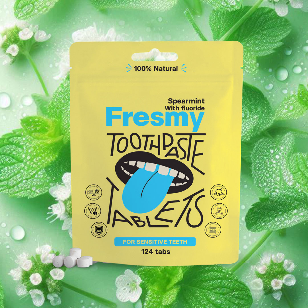 spearmint-with-fluoride-toothpaste-tablets-in-paper-bag-124-tablets-rohemundi-fluoriidiga-hambapasta-tabletid-paberpakendis-124tk-5 Spearmint (with Fluoride) toothpaste tablets in paper bag, 124pc / Rohemündi (fluoriidiga) hambapasta tabletid paberpakendis, 124tk