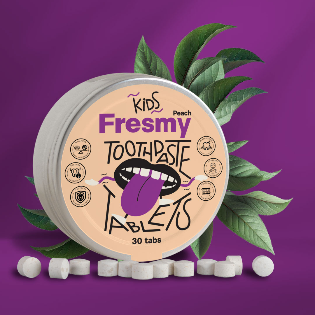 virsiku-hambapasta-tabletid-lastele-alumiinium-purgis-30tk-peach-toothpaste-tablets-for-kids-in-aluminium-tin-30pc Peach Toothpaste Tablets for Kids in aluminium tin, 30pc / Virsiku hambapasta tabletid lastele alumiinium purgis, 30tk