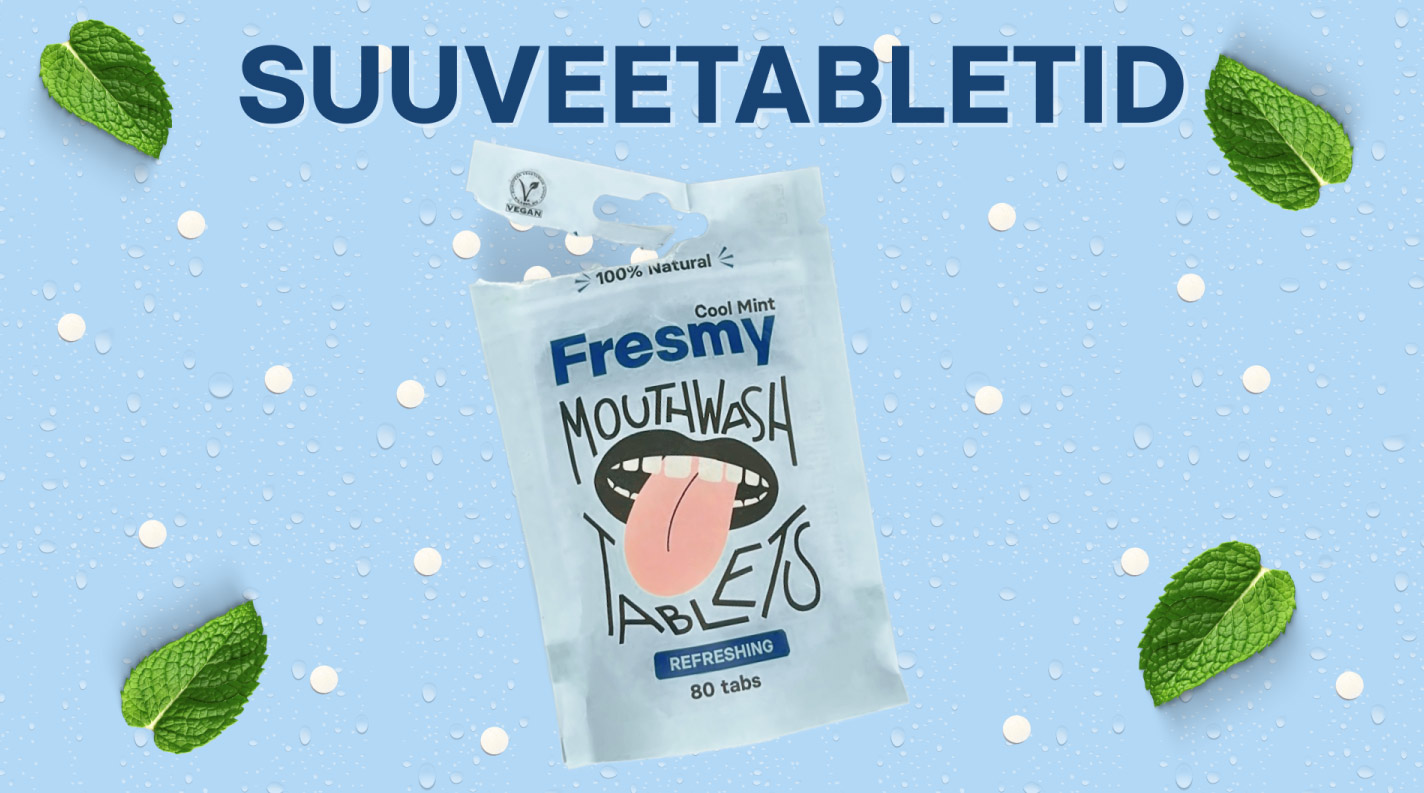 Fresmy suuveetabletid - värskus uues vormis | Discover Fresmy Mouthwash Tablets: new era of natural oral care – refreshing, effective, and convenient!
